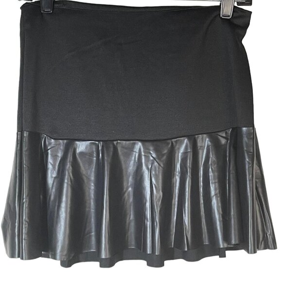 mezzanine skirt black fit flare polyester blend made in USA medium READ new - Picture 1 of 8